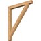 Ekena Millwork Traditional Block Smooth Bracket, Western Red Cedar, 3 1/2"W x 38"D x 44"H BKT04X38X44TRA05SWR - alternate 1